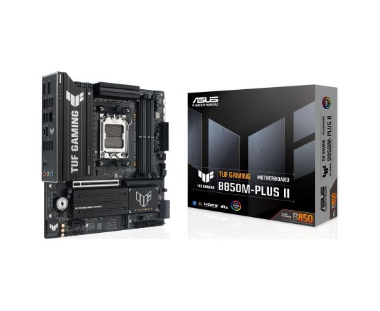Mainboard ASUS AMD B850 SAM5 Micro-ATX Memory DDR5 Memory slots 4 TUFGAMINGB850M-PLUSII