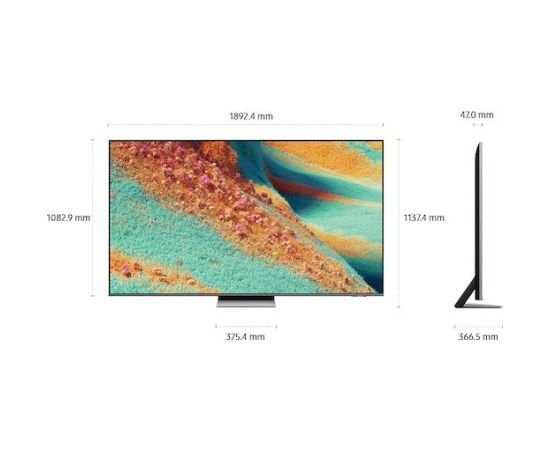 TV Set SAMSUNG 85 " 4K Ultra HD 3840 x 2160 pixels Flat 16:9 Neo QLED QE85QN85FAUXXH
