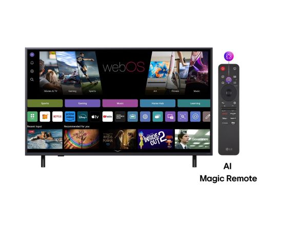 TV Set LG 50" 4K/Smart 3840x2160 Wireless LAN Bluetooth webOS Black 50QNED82A3B