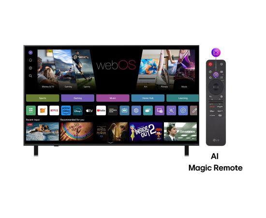 TV Set LG 65" 4K/Smart 3840x2160 Wireless LAN Bluetooth webOS 65QNED84A3C