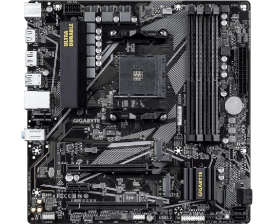 Mainboard GIGABYTE AMD B550 SAM4 Micro-ATX Memory DDR4 Memory slots 4 B550MDS3HR2 Mātes plates