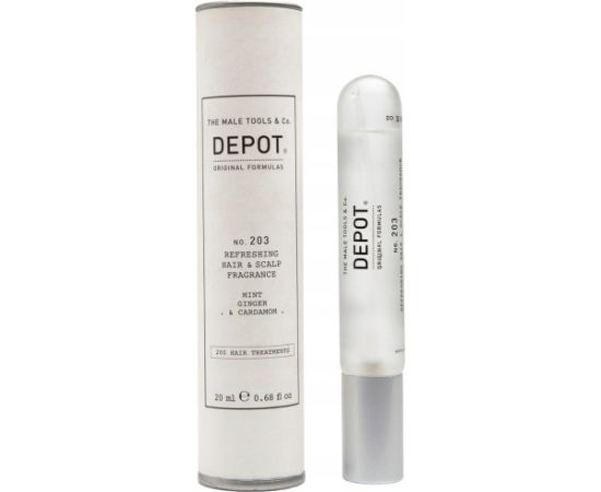 Depot, 200 Hair Treatments No. 203, Hair Scented Mist, For Men, Mint, Ginger & Cardamom, 20 ml For Men