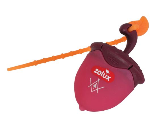 Zolux Świecąca zawieszka do obroży dla psa BIVOUAK czerwona orzech na USB