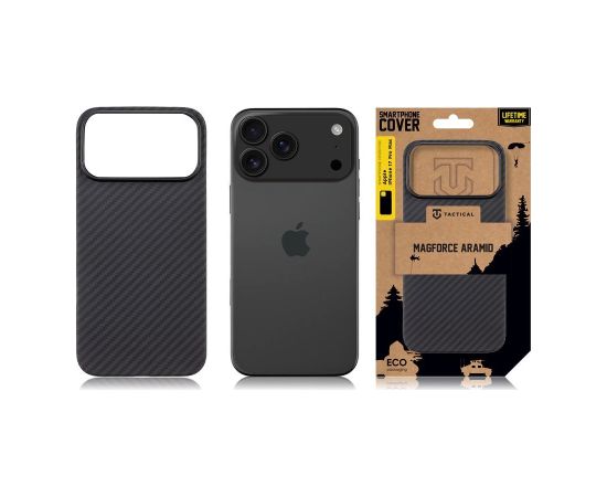 Tactical MagForce Aramid Cover Aizmugurējais Apvalks priekš Apple iPhone 17 Pro Max