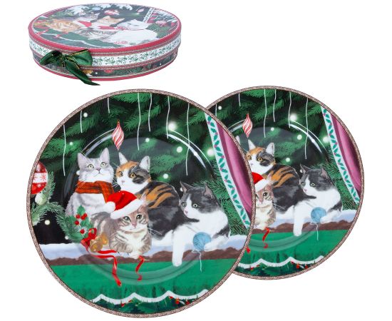 Plates MIA CATS D19cm 2pcs in a gift box