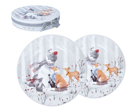Plates MIA SNOW D19cm 2pcs in a gift box