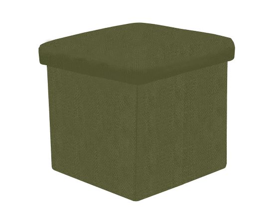 Ottoman JESSE with storage 30x30xH30cm, green
