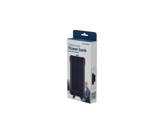 Enerģijas krātuve Gembird 10000 mAh Solar Power Bank