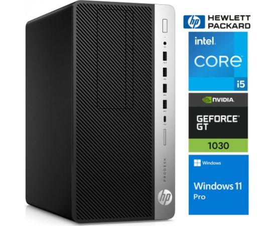 HP 600 G5 MT i5-9500 8GB 256SSD M.2 NVME GT1030 2GB WIN11Pro