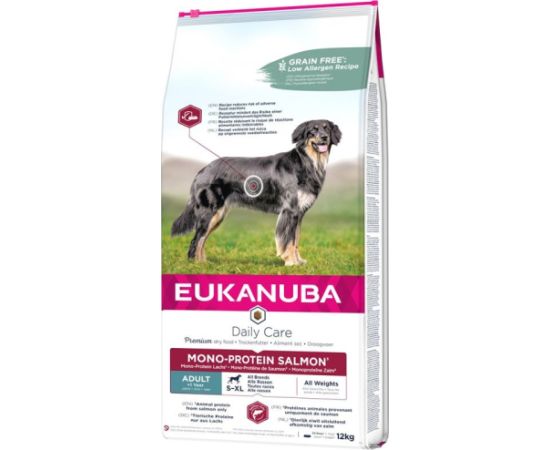 EUKANUBA Daily Care Adult Mono Protein Salmon - dry dog food - 12 kg