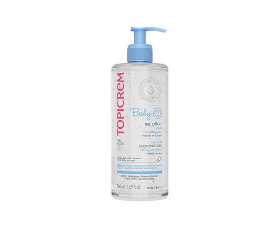 Topicrem Baby Gentle Cleansing Gel - Mycí gel na pokožku a vlasy 500ml