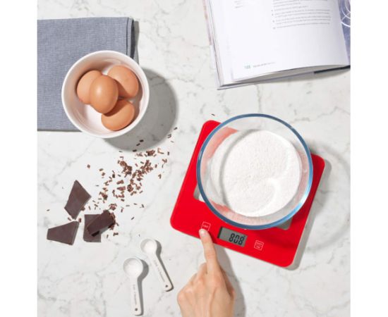 Russell Hobbs RH015711RAR Square digital scale 5kg red