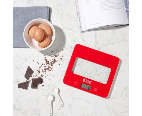 Russell Hobbs RH015711RAR Square digital scale 5kg red