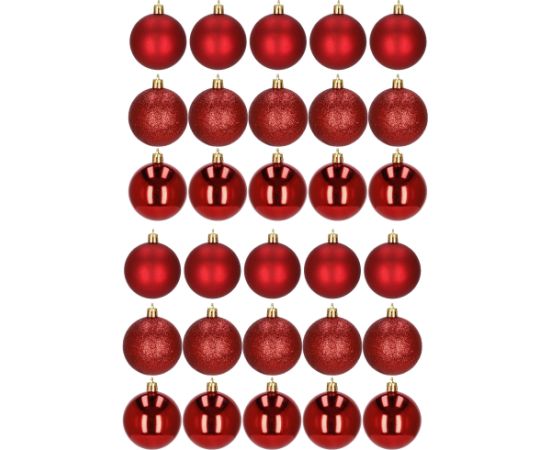 Ziemassvētku bumbas eglītei komplekts Springos CA0006 30 gab