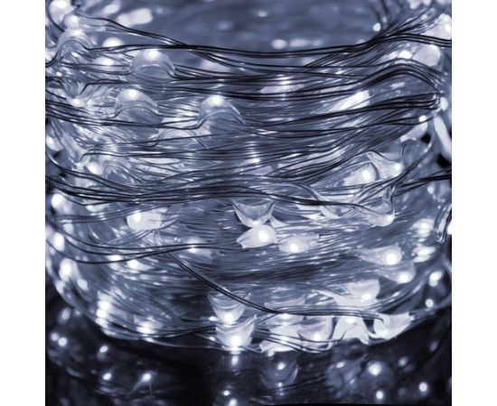 Новогодние огни Springos CL0094 300 LED на электричестве ангельские волосы холодный белый