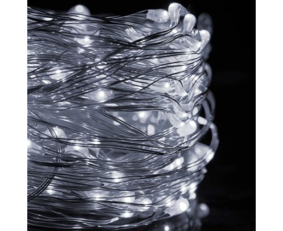 Новогодние огни Springos CL0094 300 LED на электричестве ангельские волосы холодный белый