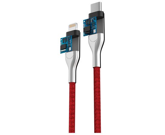 OEM Forever Core Utra Fast MFI PD kabelis USB-C - Lightning 1,5 m 2,4A sarkans