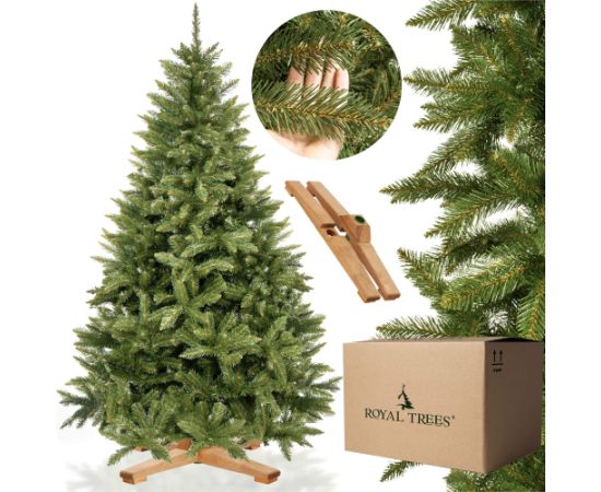 Mākslīgā Ziemassvētku eglīte Premium Royal Trees, Kaukāza egle, ar koka statīvu Springos CT0186 180 cm