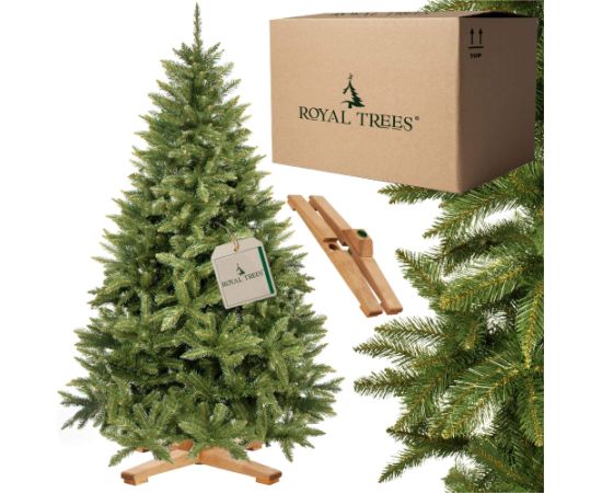 Mākslīgā Ziemassvētku eglīte Premium Royal Trees, Kaukāza egle, ar koka statīvu Springos CT0186 180 cm