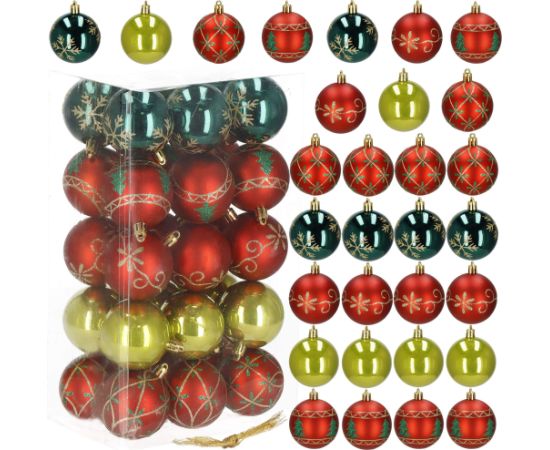 Елочные игрушки Springos CA1134 6 СМ 30 шт.