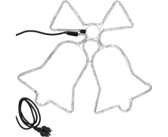Ziemassvētku dekorācija Springos CL4049 72 LED eglītes lampiņas zvaniņi, zils-sarkans