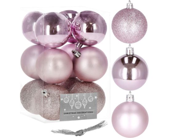 Springos CA0120 ZIEMASSVĒTKU BALLES 6 CM 12 GAB.
