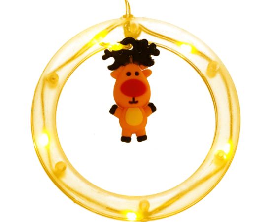 Световая штора Springos CL4042 110 LED гирлянда, USB-лампочки с фигурками, тёплый белый