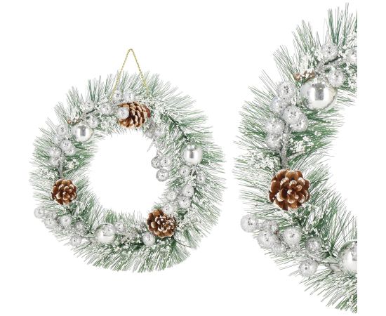 Ziemassvētku dekorācija Vainags Springos CA1023 22cm Ziemassvētku dekorācijas