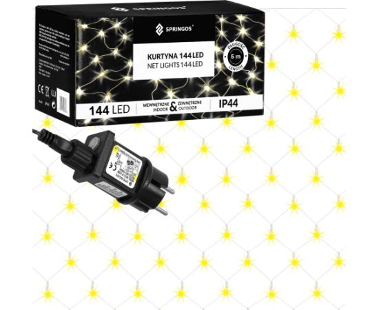Ziemassvētku lampiņas Springos CL4110 144 Led 2 x 2 m
