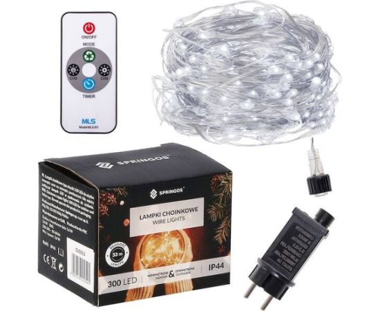 Ziemassvētku lampiņas Springos CL0313 300 Led 30m