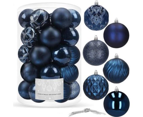 Ziemassvētku bumbiņas Springos CA0873 8 cm 30 gab