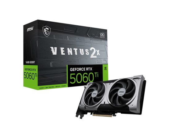 MSI VENTUS GeForce RTX 5060 TI 16G 2X OC PLUS NVIDIA 16 GB GDDR7
