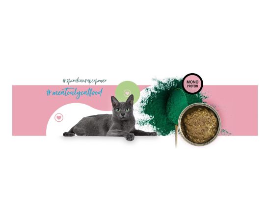 3Coty TURKEY with Spirulina for Adult cats 180g