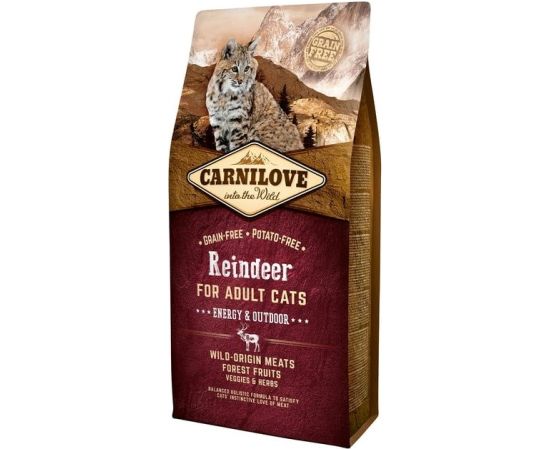 CARNILOVE CAT REINDEER ENERGY&OUTDOOR 6kg