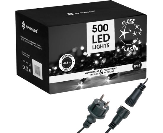 Springos CL0529 Рождественская ёлочная гирлянда FLASH 500 LED