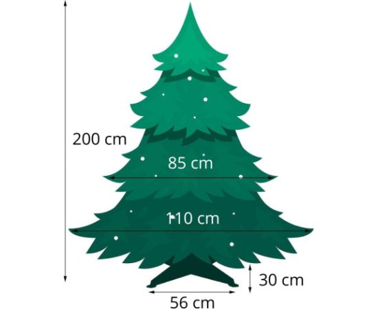 Ziemassvētku egle dimanta Springos CT0117 200cm