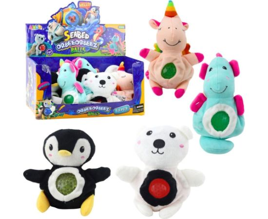 Leantoys Pluszak Maskotka Do Ściskania Brzuszek Z Kulkami Wodnymi 20cm Mix