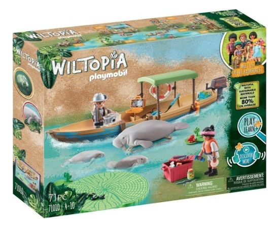 Playmobil Playmobil 71010 Wiltopia - boat trip to the manatees, construction toy