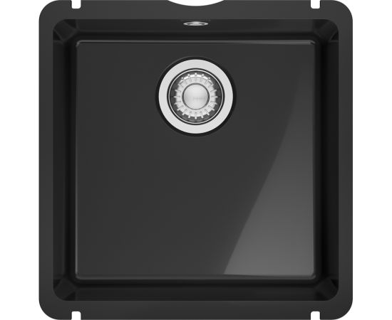Franke KubusX KXK 110-41 virtuves izlietne, 445x445 mm, PushKnob vadība Virtuves izlietnes