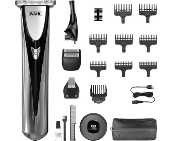WAHL Elite Groom Black, Silver Lithium-Ion (Li-Ion)