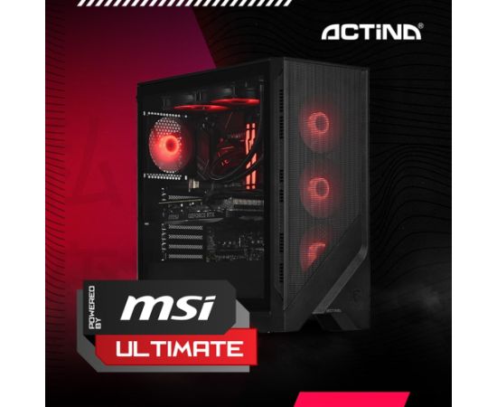 Actina 5901443421535 PC Intel Core Ultra 7 265KF 32 GB DDR5-SDRAM 2 TB SSD NVIDIA GeForce RTX 5080 Windows 11 Home Midi Tower Black