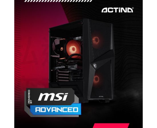 Actina 5901443421665 PC AMD Ryzen™ 7 7700 32 GB DDR5-SDRAM 1 TB SSD NVIDIA GeForce RTX 5060 Midi Tower Black Персональные компьютеры