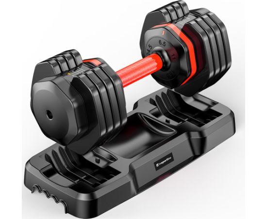 Regulējams vienroku hanteļu komplekts inSPORTline DuraBell® 2 x 6,5 - 24,5 kg Svaru ripas un stieņi