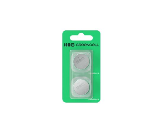 Baterijas Green Cell 2x Lithium CR2032 3V 220mAh