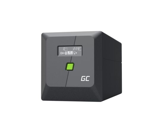 Nepārtrauktas barošanas bloks Green Cell PowerProof LCD UPS 1000VA 700W USB 2x Schuko + 2x IEC