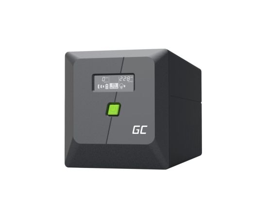 Nepārtrauktas barošanas bloks Green Cell PowerProof LCD UPS 750VA 480W USB 2x Schuko + 2x IEC