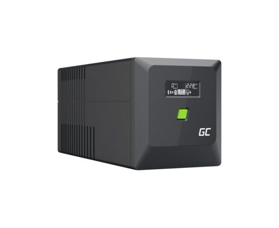 Nepārtrauktas barošanas bloks Green Cell PowerProof LCD UPS 750VA 480W USB 2x Schuko + 2x IEC