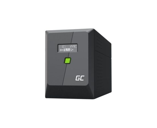 Nepārtrauktas barošanas bloks Green Cell PowerProof LCD UPS 1500VA 900W USB 4x Schuko + IEC