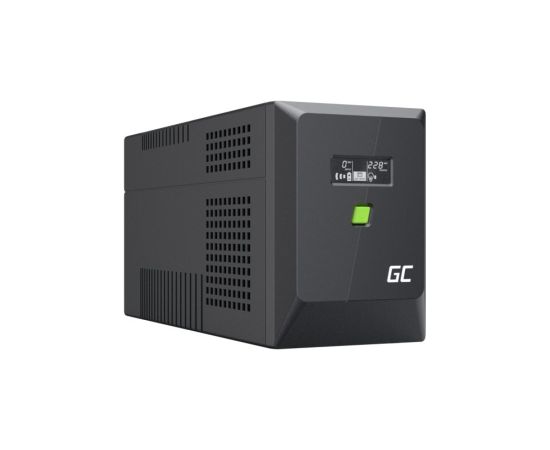 Nepārtrauktas barošanas bloks Green Cell PowerProof LCD UPS 1500VA 900W USB 4x Schuko + IEC