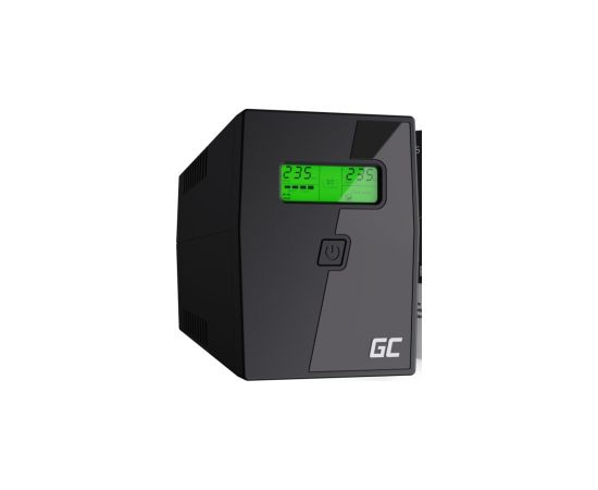 Nepārtrauktas barošanas bloks Green Cell PowerProof LCD UPS 850VA 480W 2x Schuko